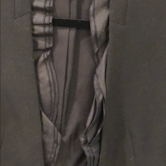 Ann Taylor black jacket w/detachable trim - Picture 2 of 2